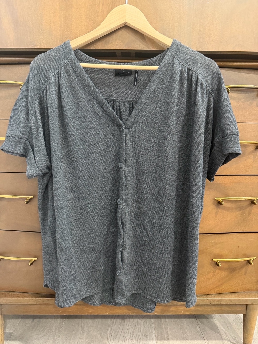Urban Outfitters X Out From Under Short Sleeve Button-down Cardigan, Size Medium